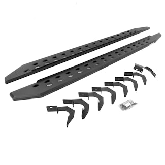 Go Rhino 69423580SPC RB20 Slim Running boards - Complete Kit: RB20 Slim Running board + Brackets