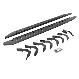 Go Rhino 69423580ST RB20 Slim Running boards - Complete Kit: RB20 Slim Running board + Brackets