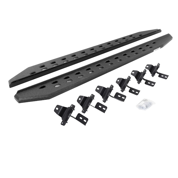 Go Rhino 69450673ST RB20 Slim Running boards - Complete Kit: RB20 Slim Running board + Brackets