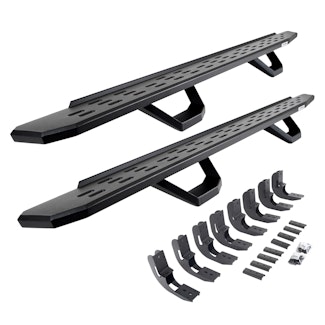 Go Rhino 6960488720PC RB30 Running board, Complete Kit: Running board, Brackets, 2 pair RB30 Drop Step
