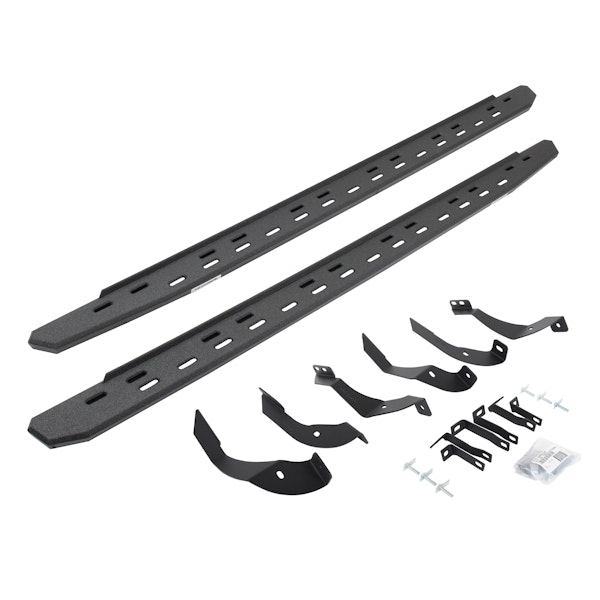 Go Rhino 69605187ST RB30 Slim Running boards - Complete Kit: RB30 Slim Running board + Brackets