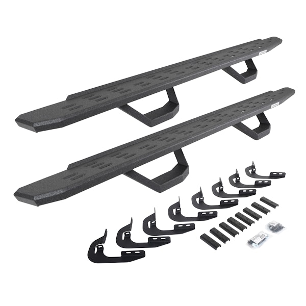 Go Rhino 6960588020T RB30 Running board, Complete Kit: Running board, Brackets, 2 pair RB30 Drop Step