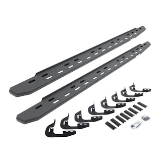 Go Rhino 69605880SPC RB30 Slim Running boards - Complete Kit: RB30 Slim Running board + Brackets