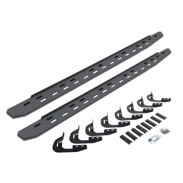 Go Rhino 69605880ST RB30 Slim Running boards - Complete Kit: RB30 Slim Running board + Brackets