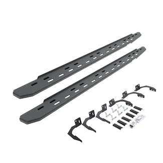 Go Rhino 69609980SPC RB30 Slim Running boards - Complete Kit: RB30 Slim Running board + Brackets