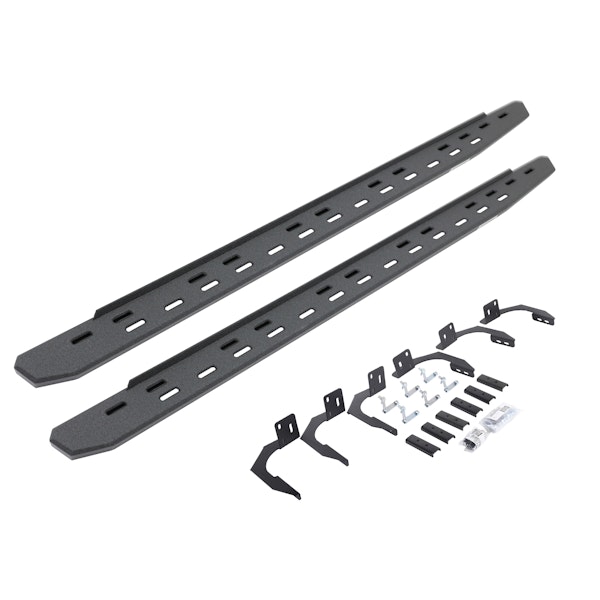 Go Rhino 69609980ST RB30 Slim Running boards - Complete Kit: RB30 Slim Running board + Brackets