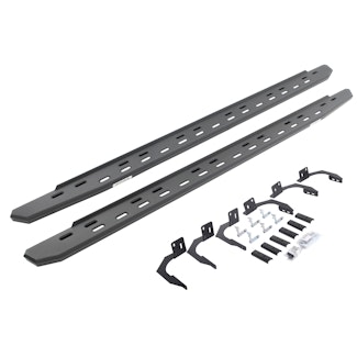 Go Rhino 69610687SPC RB30 Slim Running boards - Complete Kit: RB30 Slim Running board + Brackets