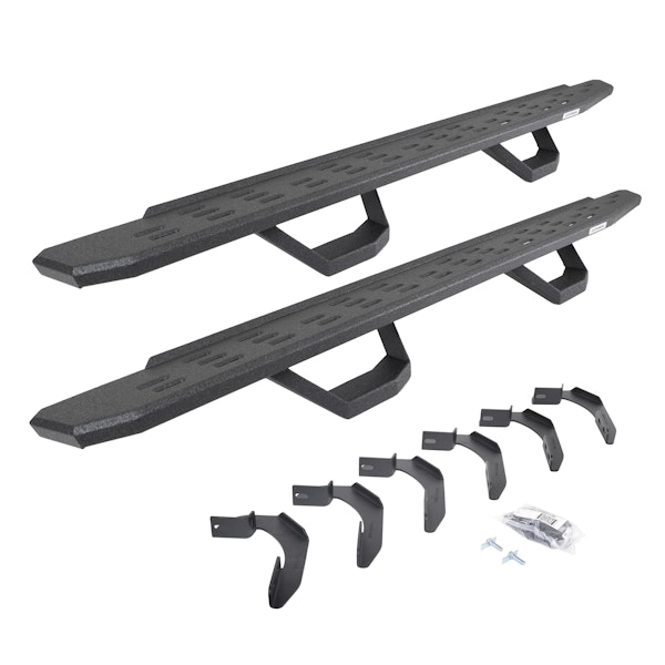Go Rhino 6961268020T RB30 Running board, Complete Kit: Running board, Brackets, 2 pair RB30 Drop Step