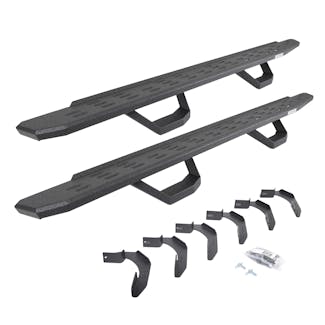 Go Rhino 6963468020T RB30 Running boards - Complete Kit: RB30 Running board + Brackets + 2 pair RB30