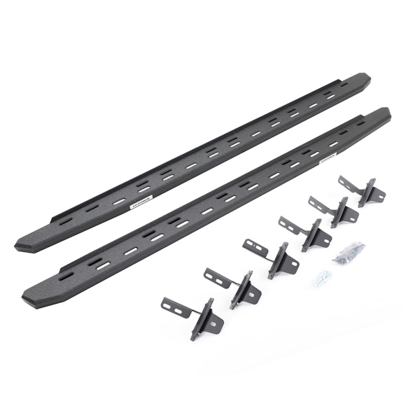 Go Rhino 69612973ST RB30 Slim Running boards - Complete Kit: RB30 Slim Running board + Brackets