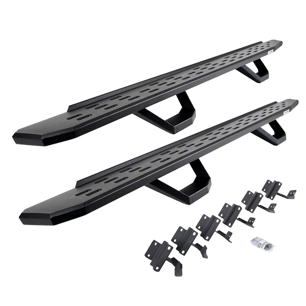 Go Rhino 6961558720PC RB30 Running board, Complete Kit: Running board, Brackets, 2 pair RB30 Drop Step