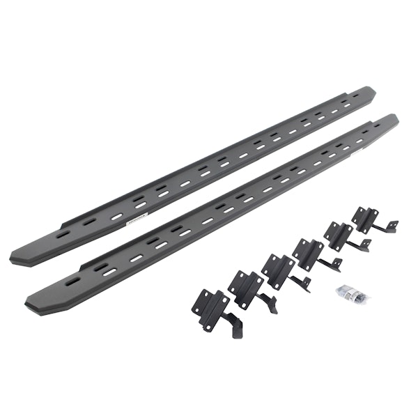 Go Rhino 69615587SPC RB30 Slim Running boards - Complete Kit: RB30 Slim Running board + Brackets