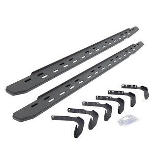 Go Rhino 69617680SPC RB30 Slim Running boards - Complete Kit: RB30 Slim Running board + Brackets