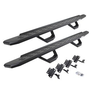 Go Rhino 6961778020PC RB30 Running board, Complete Kit: Running board, Brackets, 2 pair RB30 Drop Step