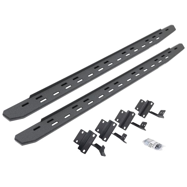 Go Rhino 69617780ST RB30 Slim Running boards - Complete Kit: RB30 Slim Running board + Brackets