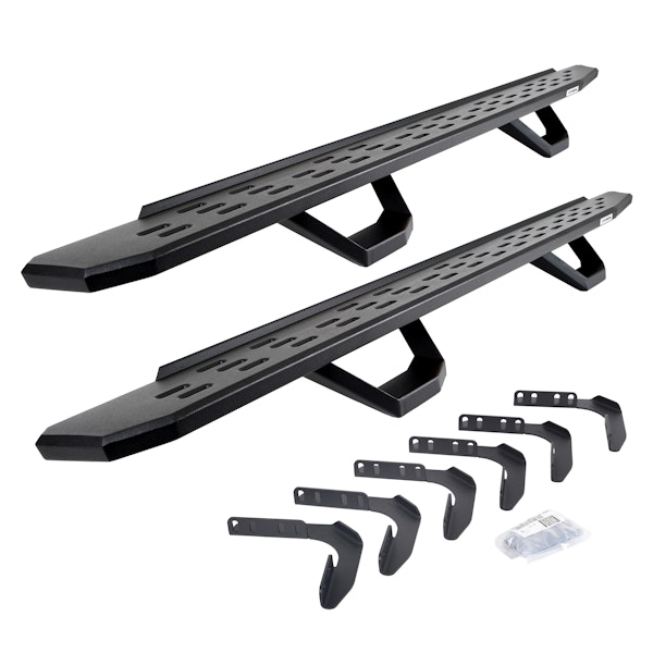 Go Rhino 6961808720PC RB30 Running board, Complete Kit: Running board, Brackets, 2 pair RB30 Drop Step