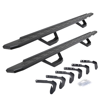 Go Rhino 6961808720T RB30 Running board, Complete Kit: Running board, Brackets, 2 pair RB30 Drop Step