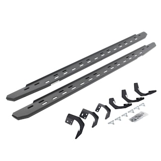 Go Rhino 69620687SPC RB30 Slim Running boards - Complete Kit: RB30 Slim Running board + Brackets