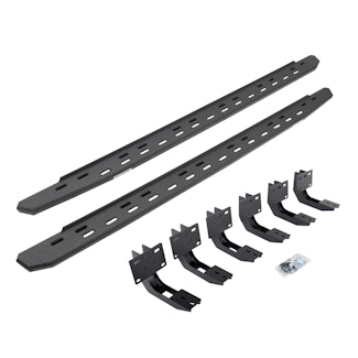 Go Rhino 69630687ST RB30 Slim Running boards - Complete Kit: RB30 Slim Running board + Brackets