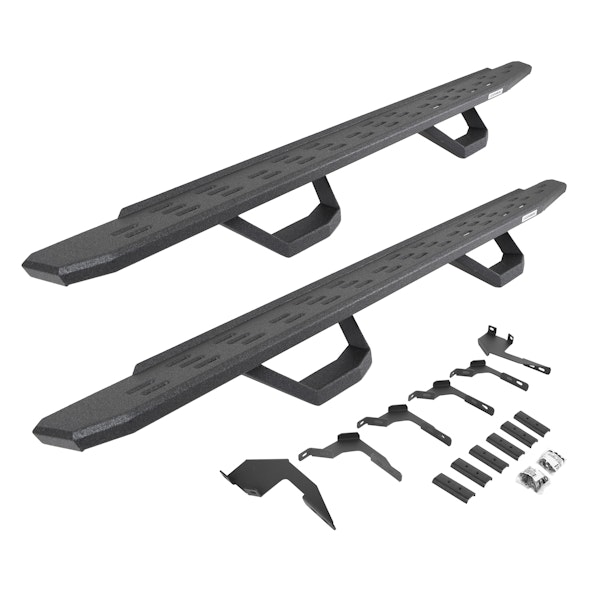 Go Rhino 6963688020T RB30 Running board, Complete Kit: Running board, Brackets, 2 pair RB30 Drop Step