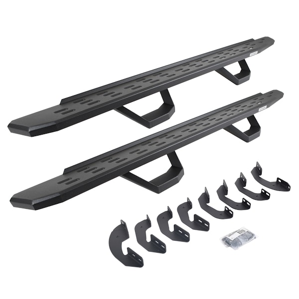 Go Rhino 6964158020PC RB30 Running board, Complete Kit: Running board, Brackets, 2 pair RB30 Drop Step