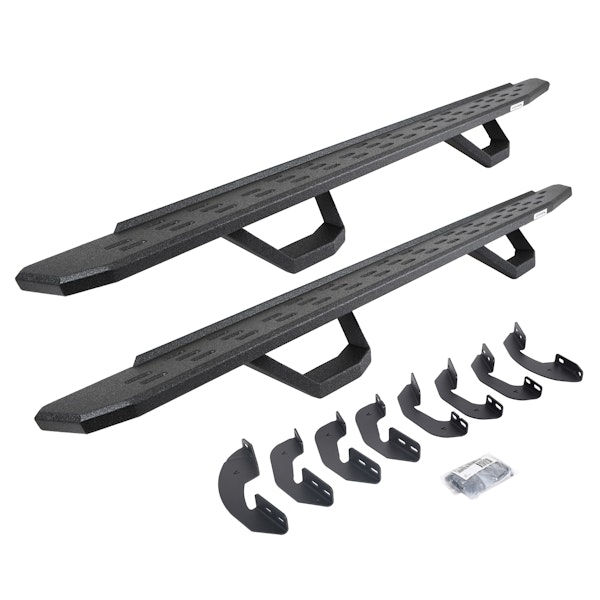 Go Rhino 6964168720T RB30 Running board, Complete Kit: Running board, Brackets, 2 pair RB30 Drop Step