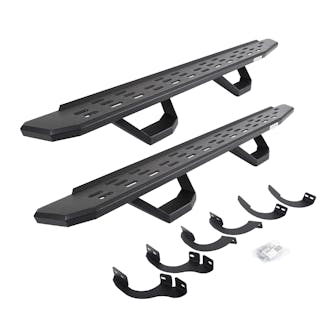 Go Rhino 6964256820T RB30 Running board, Complete Kit: Running board, Brackets, 2 pair RB30 Drop Step