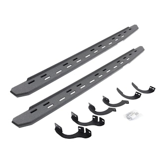 Go Rhino 69642568ST RB30 Slim Running boards - Complete Kit: RB30 Slim Running board + Brackets