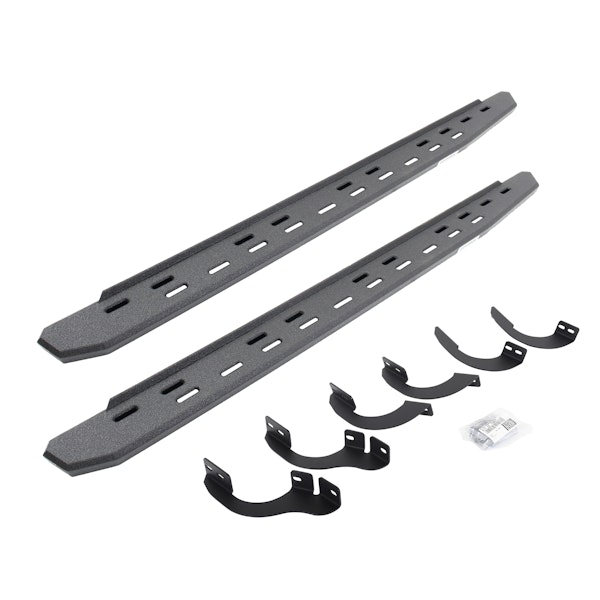 Go Rhino 69642568ST RB30 Slim Running boards - Complete Kit: RB30 Slim Running board + Brackets