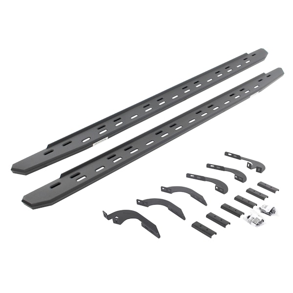 Go Rhino 69643280SPC RB30 Slim Running boards - Complete Kit: RB30 Slim Running board + Brackets