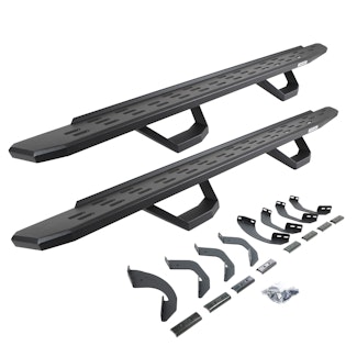 Go Rhino 6964358020PC RB30 Running board, Complete Kit: Running board, Brackets, 2 pair RB30 Drop Step