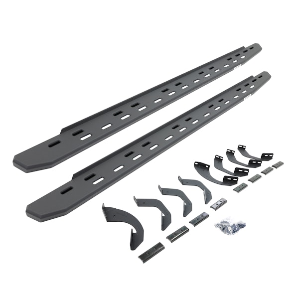 Go Rhino 69643580SPC RB30 Slim Running boards - Complete Kit: RB30 Slim Running board + Brackets