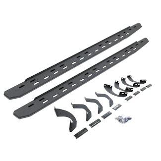 Go Rhino 69643580ST RB30 Slim Running boards - Complete Kit: RB30 Slim Running board + Brackets