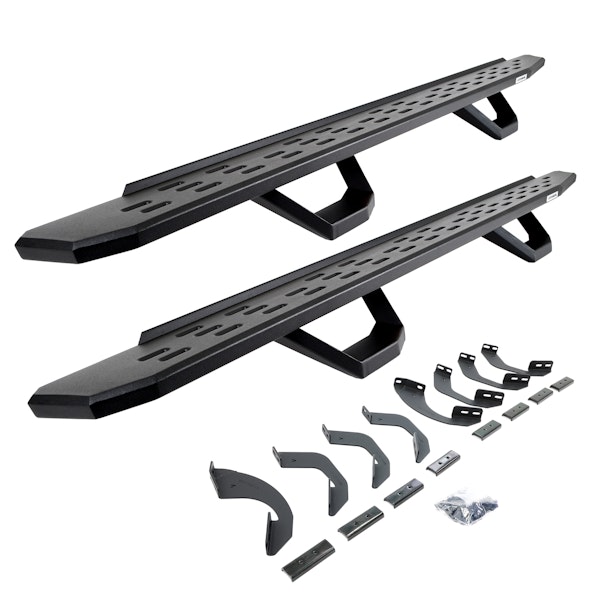 Go Rhino 6964368720PC RB30 Running board, Complete Kit: Running board, Brackets, 2 pair RB30 Drop Step
