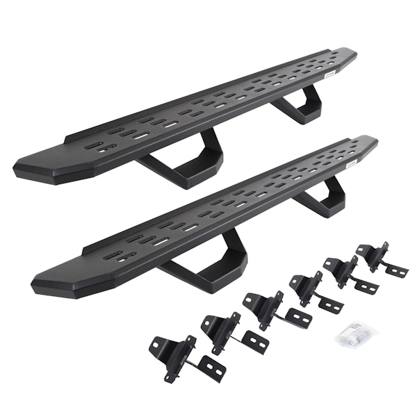 Go Rhino 6965067320PC RB30 Running board, Complete Kit: Running board, Brackets, 2 pair RB30 Drop Step