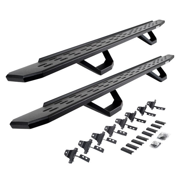 Go Rhino 6965168720PC RB30 Running board, Complete Kit: Running board, Brackets, 2 pair RB30 Drop Step