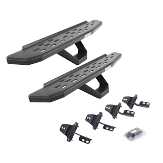 Go Rhino 6969264810PC RB30 Running board, Complete Kit: Running board, Brackets, 2 pair RB30 Drop Step