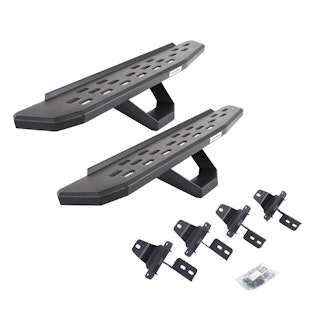 Go Rhino 6969274810PC RB30 Running board, Complete Kit: Running board, Brackets, 2 pair RB30 Drop Step