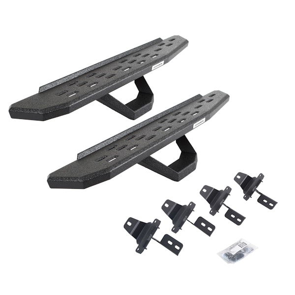 Go Rhino 6969274810T RB30 Running board, Complete Kit: Running board, Brackets, 1 pair RB30 Drop Step