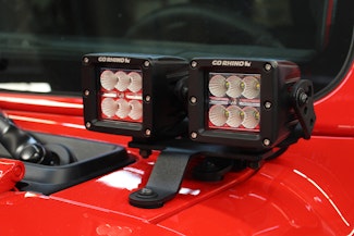 Go Rhino 730230T Windshield Cowl Light Mounts