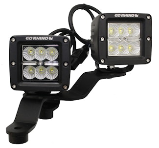Go Rhino 730231T Windshield Cowl Light Mounts