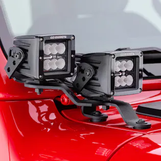 Go Rhino 730231T Windshield Cowl Light Mounts