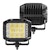 Go Rhino 750300323FCS Bright Series Lights - Pair of 4x3 Sideline Cube LED Flood Light Kit