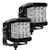 Go Rhino 750300323SCS Bright Series Lights - Pair of 4x3 Sideline Cube LED Spot Light Kit