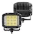 Go Rhino 750300323SCS Bright Series Lights - Pair of 4x3 Sideline Cube LED Spot Light Kit