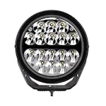 Go Rhino 750800711DRS Blackout Series Lights - 7 Round LED Driving Light With Daytime Running Lights