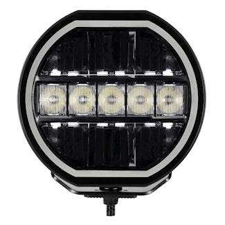Go Rhino 751080711CRS Blackout Series Lights - 7 Maxline LED Hi/Low Beam, Multi Daytime Running Light