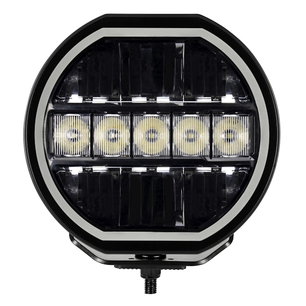 Go Rhino 751080711CRS Blackout Series Lights - 7 Maxline LED Hi/Low Beam, Multi Daytime Running Light