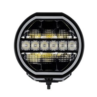 Go Rhino 751440911CRS Blackout Series Lights - 9 Maxline LED Hi/Low Beam, Multi Daytime Running Light
