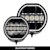 Go Rhino 751080711CRS Blackout Series Lights - 7 Maxline LED Hi/Low Beam, Multi Daytime Running Light